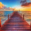 Beach Wooden Bridge paint by numbers