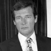 Black And White Roger Moore paint by numbers