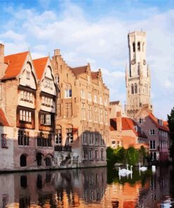 The Beautiful City Bruges paint by numbers