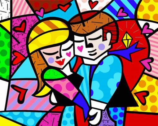 Happy Couple In Love Art paint by numbers