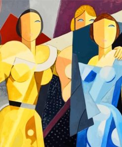 Cubism Ladies Art paint by numbers