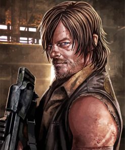 Daryl Dixon Character Art paint by numbers