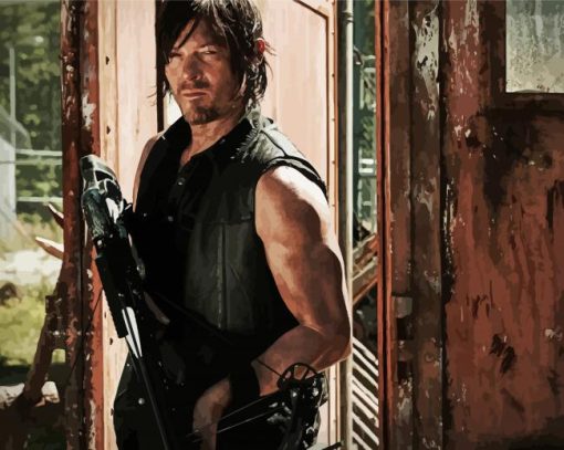 Daryl Dixon paint by numbers