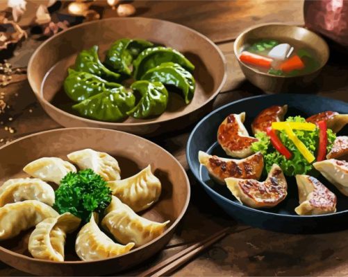 Delicious Dumpling paint by numbers