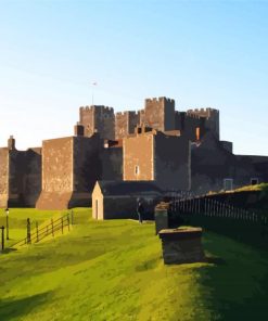 Dover Castle Building paint by numbers