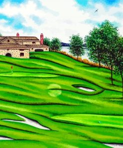 Golf Scene Art paint by numbers