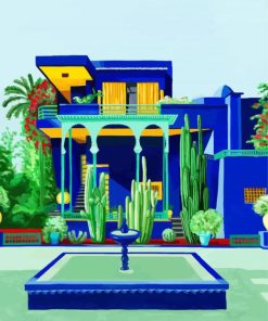 Jardin Majorelle paint by numbers