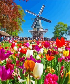 Keukenhof Garden Landscape paint by numbers