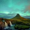 Kirkjufell Mountain Landscape paint by numbers