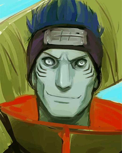 Kisame Hoshigaki Japanese Anime paint by numbers