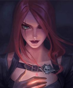 Katarina Anime Character paint by numbers