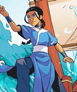 Katara Girl Anime paint by numbers