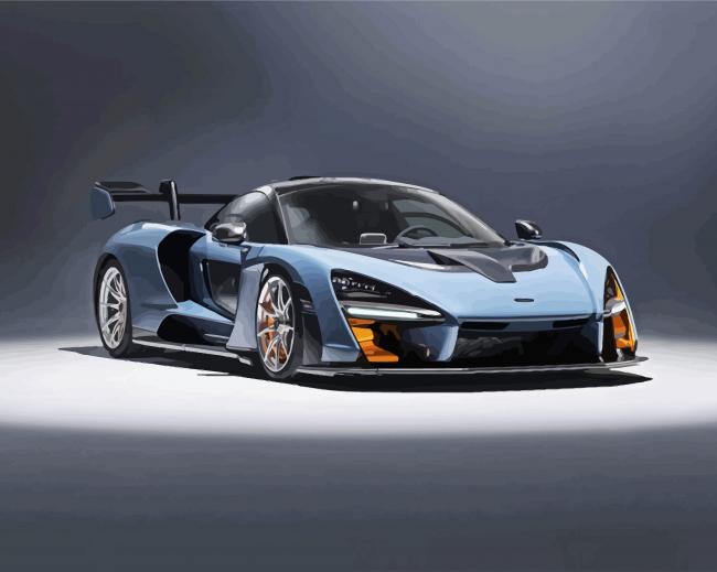 Mclaren Sport Car paint by numbers