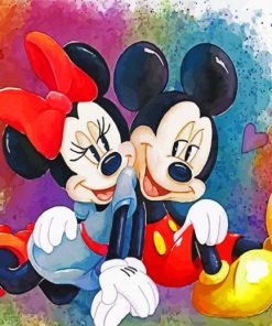 Minnie And Mickey Couple paint by numbers