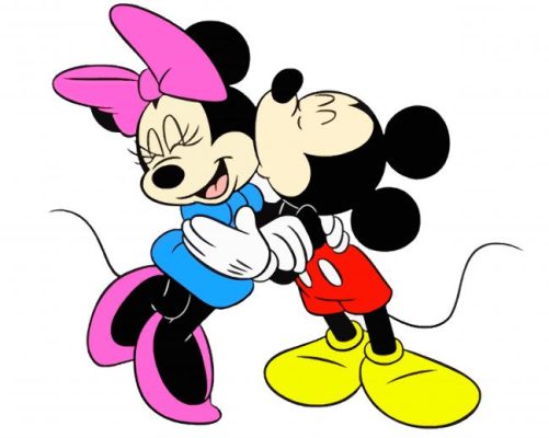 Minnie And Mickey paint by numbers