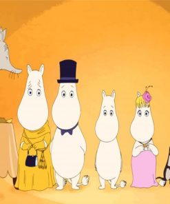 Moomins Family paint by numbers