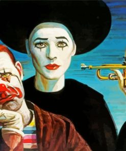 Musicians Mimes paint by numbers