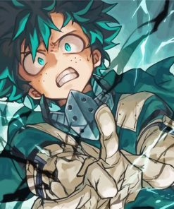 Japanese Izuku Midoriya paint by numbers