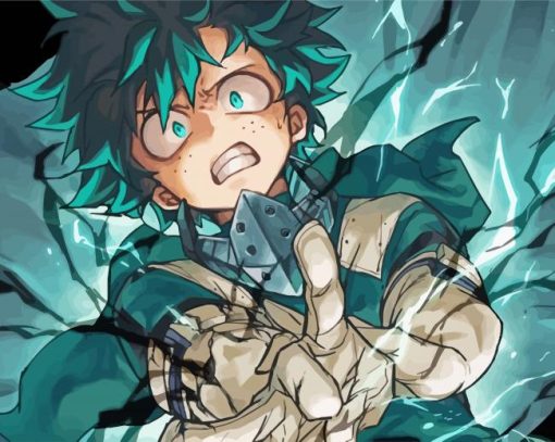 Japanese Izuku Midoriya paint by numbers