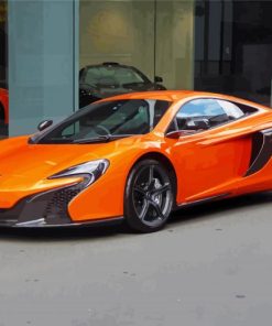 Orange Mclaren Car paint by numbers