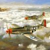 P52 Mustang Airplanes paint by numbers