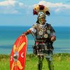 Roman Warrior With Shield paint by numbers