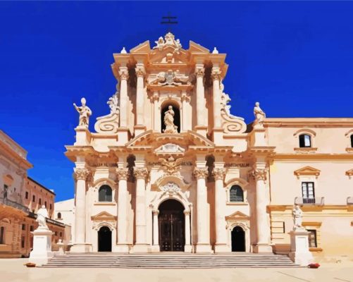 Cathedral Of Syracuse paint by numbers
