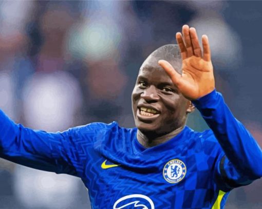 The French Player N'Golo Kanté paint by numbers