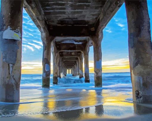 under pier manhattan beach paint by number