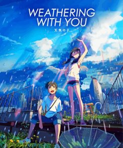 Weathering With You Poster paint by numbers