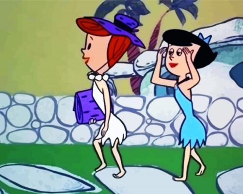 The Flintstones paint by numbers