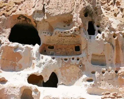 Bandelier National Monument Los Alamos paint by numbers