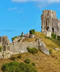 Corfe Castle In England paint by numbers