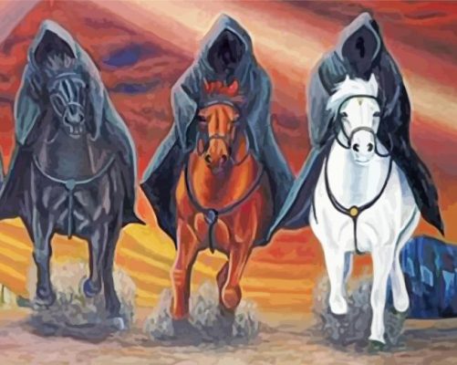 Aesthetic Four Horsemen Of The Apocalypse paint by numbers