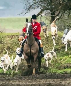 Foxhunt By Dogs paint by numbers