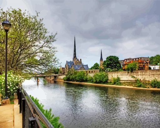 The Grand River paint by numbers