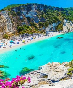 Aesthetic Lefkas Island paint by numbers