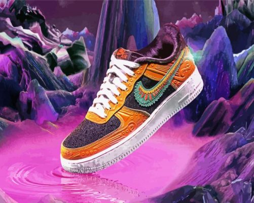 Aesthetic Nike Air Force paint by numbers