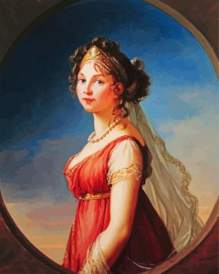 Aesthetic Queen Louise Of Mecklenburg Strelitz Paint by numbers