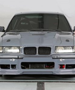 Grey BMW E36 Car paint by numbers