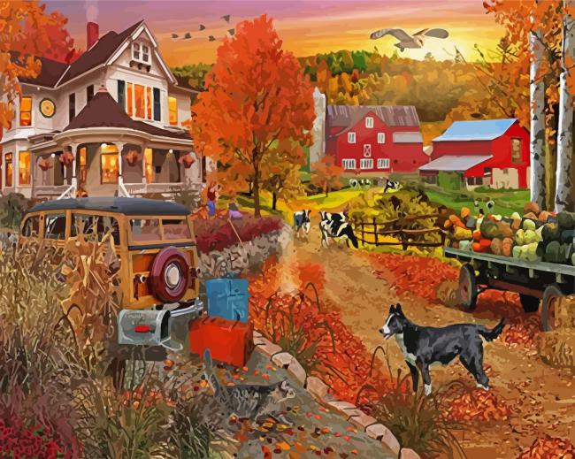 Aesthetic Country Blessing paint by numbers