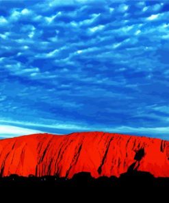 Uluru Ayers Rock paint by numbers