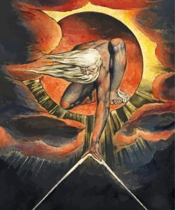 The Ancient Of Days By William Blake paint by numbers