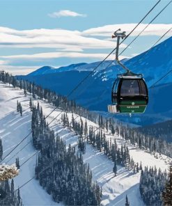 Aesthetic Ski Resorts paint by numbers