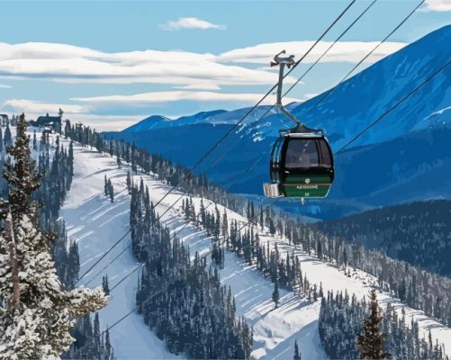 Aesthetic Ski Resorts paint by numbers