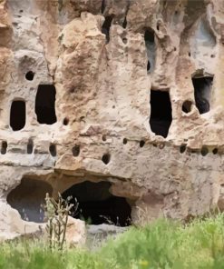 Aesthetic Bandelier National Monument paint by numbers