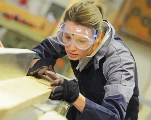 Carpentry Woman paint by numbers