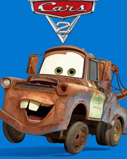 Cars 2 Disney Character paint by numbers