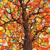 Colorful Abstract Tree paint by numbers