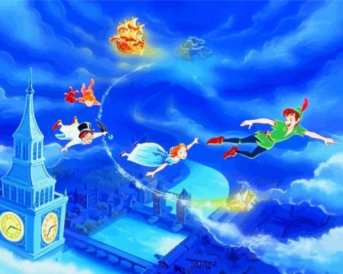 Disney Peter Pan In London paint by numbers